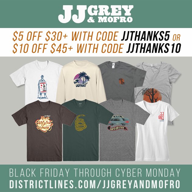 JJ Grey \u0026 Mofro Merch Sale! Get $5-$10 