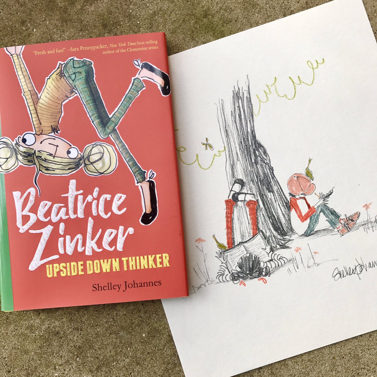 Hooray for a BEATRICE ZINKER giveaway! Win the book &amp; this non-Beatrice-but-still-orange original art.

RT to enter

tiny.cc/1sy3oy