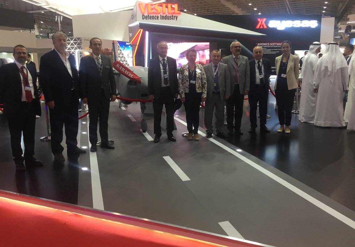 AyesasTR's tweet photo. 12-16 Kasım tarihlerinde gerçekleştirilen Dubai Airshow'a katılarak ülkemizi en güzel şekilde temsil ettik. Standımızı ziyaret eden tüm misafirlerimize teşekkür ederiz. @DubaiAirshow
#AYESAŞ #DubaiAirShow #DAS2017 https://t.co/vK7sd8rQfz