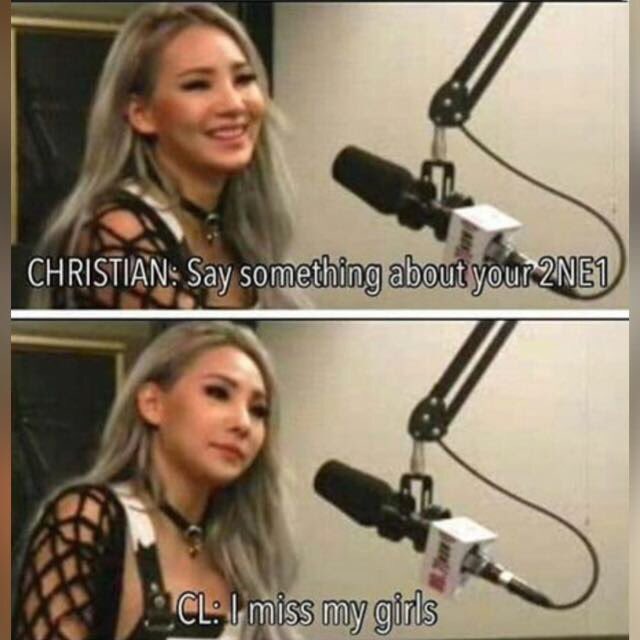 Hyolynss_wife's tweet photo. #2NE1DeservedBetter Cl: Kızlarımı özledim. https://t.co/yiCxlFK3Gg