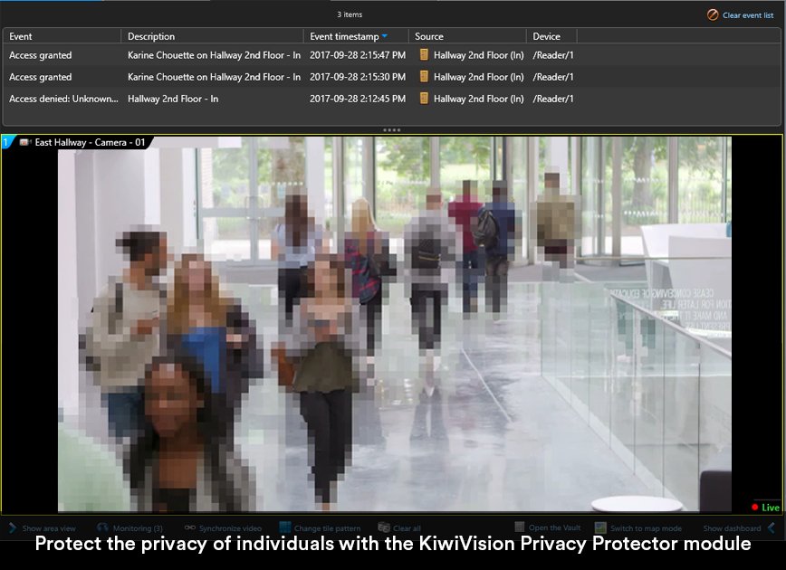 genetec's tweet photo. NEWS POST: @ifsecglobal "Face-pixellating module is first (and only) video surveillance product to be declared โGDPR-readyโ by @EuroPriSe @genetec
#KiwiVision #PrivacyProtector #PrivacyByDesign https://t.co/uawFjEchHE https://t.co/m1H7HIxSEE