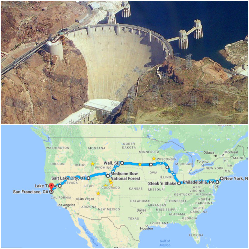 CampusBrainiac's tweet photo. Fun Fact Friday! There is enough concrete in the Hoover Dam to pave a two lane highway from San Francisco to New York! #funfactfriday https://t.co/zXgchK1gfv