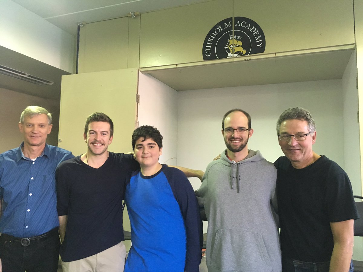 chisholmacademy's tweet photo. #CutsForCancer2017 at #ChisholmAcademy is underway! 4 teachers &amp; 1 brave student are shaving their heads today for @SiemensCanada before https://t.co/iRddPS1eFe