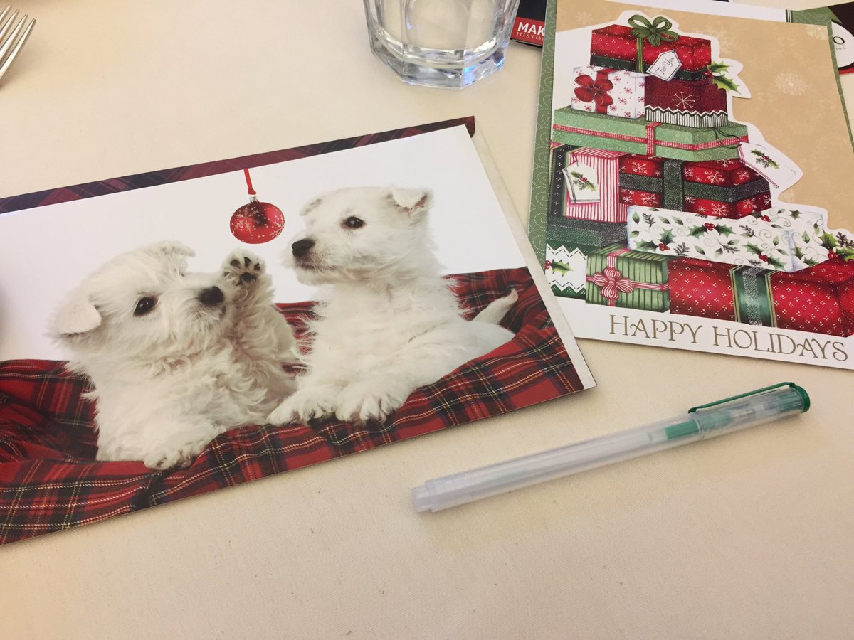 DrMarlee's tweet photo. Absolutely love Christmas and Christmas cards so naturally we've jumped at the opportunity to complete a couple of cards. Thank you @UcanMakeItMerry for such a wonderful, inspiring idea #smbyyc94 https://t.co/Pfu3LwCzGE