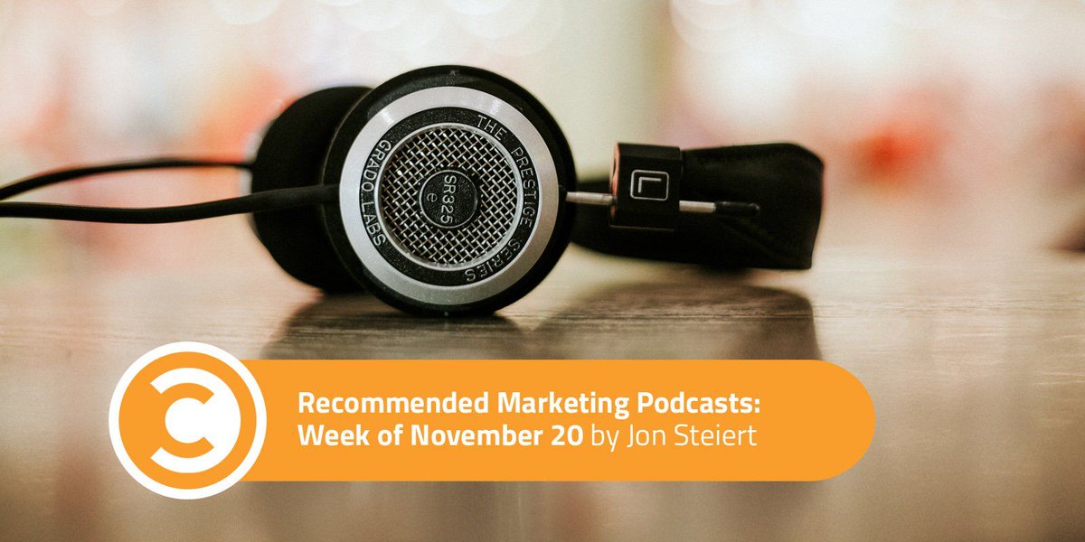 jo_pettifer's tweet photo. Recommended Marketing Podcasts: Week of November 20 https://t.co/XmUfaAOA9E https://t.co/yNXBXXWtkz