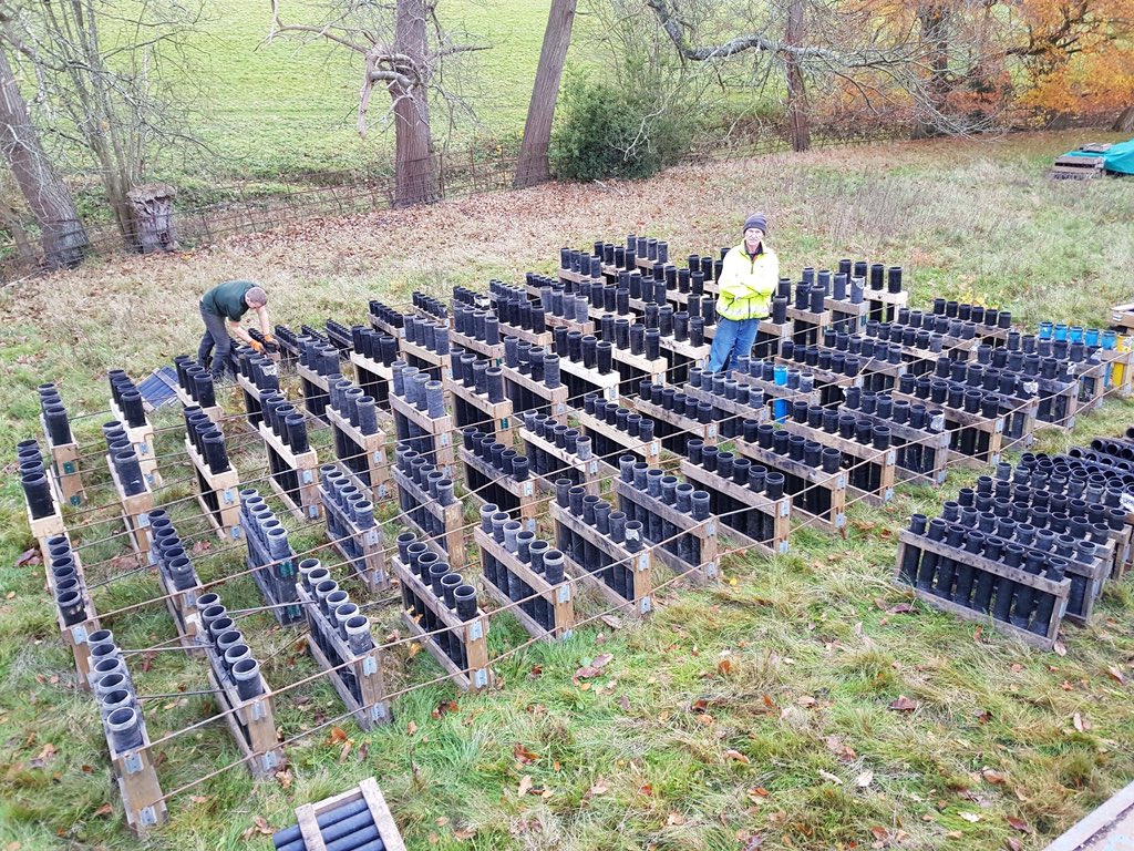 HawkhurstGang's tweet photo. A third of the racks laid out ready to put fireworks into tomorrow for Hawkhurst bonfire society event. Come to the last one of the season. #hawkhurst #sussexbonfire #bonfire #guyfawkes #fireworks #hgbs17 #hgbs it’s going to be a night to remember. https://t.co/uklBZBuDqZ