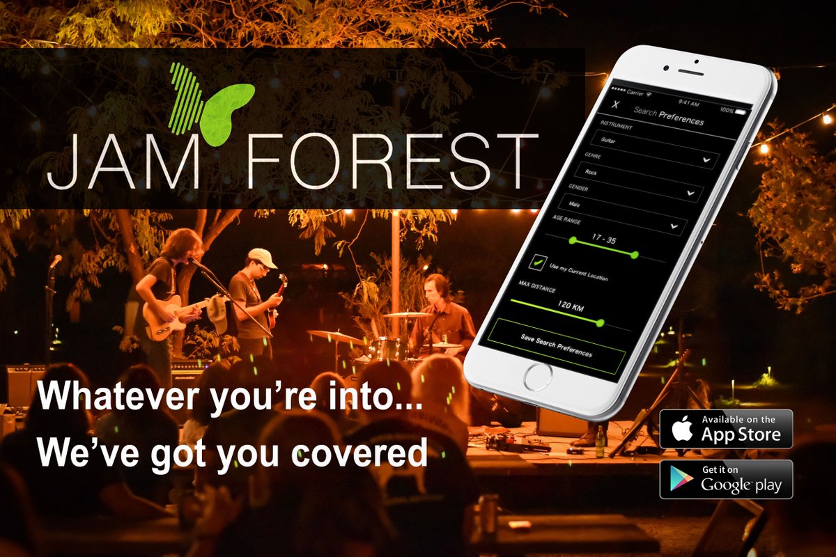 JamForestTweets's tweet photo. Whatever you're into, we've got you covered! It’s “TINDER FOR MUSICIANS”!!! Happy Friday Everyone 🤘🏻🎼🌳 #Jamforest #FridayFunDay #jamforestfriday #musicians #musicmakers #musicoutside #tinderformusicians #ForestFriday #appstore #newapp #newmusic #irishmusic #musicscene https://t.co/e6HzFMe1uN