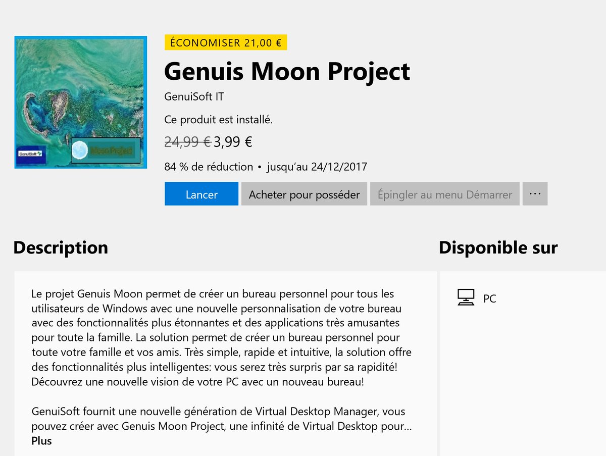 GenuiSoft's tweet image. J&apos;ai enfin lancé mon projet sur le Windows Store, avec une offre de lancement en esperant que ça puisse marcher, n&apos;hésitez pas à me soutenir, merci à tous.😀