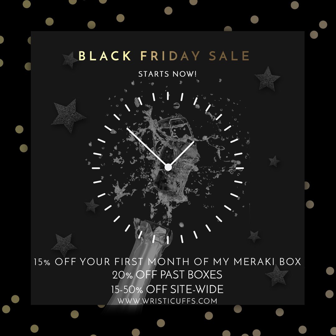 MyMerakiBox's tweet photo. We have our biggest sale ever for #blackfriday this year!  https://t.co/8MVWs3XZN8 #subbox https://t.co/g2klJGtfGV