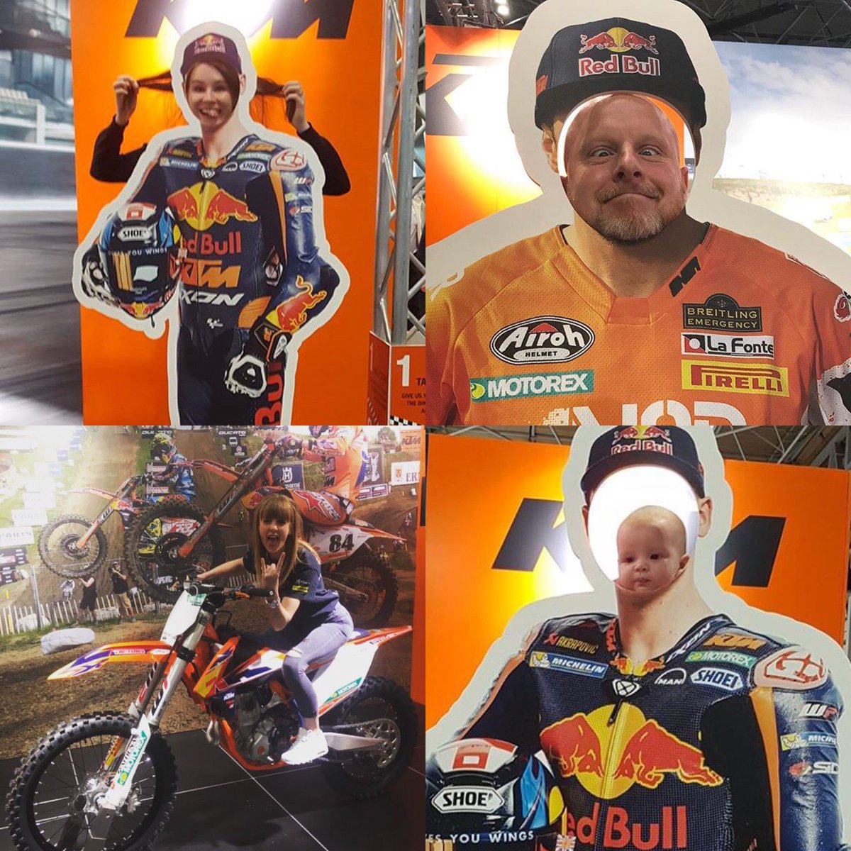 KTM_UK's tweet photo. #KTMFACE #FRIDAY
Baby Brad has been one of our favourites so far.
Can anyone top this bunch this weekend?!
#KTM #MotorcycleLive2017 https://t.co/RFQF1xxhs0