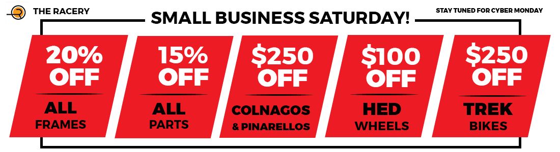 TheRacery's tweet photo. Our second round of Black Friday weekend deals are here! Use the following codes to get the deals below!
1. FRAMES20
2. 15PARTS
3. ITALY250
4. HED100
5. TREK250 https://t.co/OUgak0V4TY