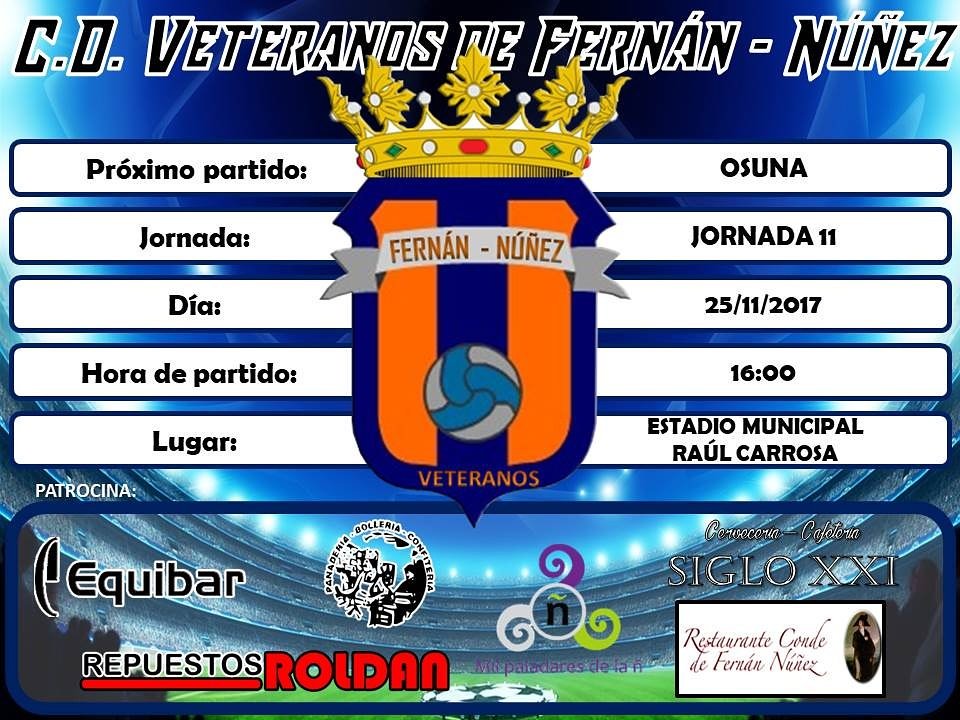 veteranosfn's tweet photo. Jornada 11
@osunaveteranos vs. C.D. Veteranos Fernán Núñez
#veteranosfn #ligaandaluza25 #vamooos #partidotop 🔝⚽ 🔥🏃🔥 https://t.co/CohipfQVKW