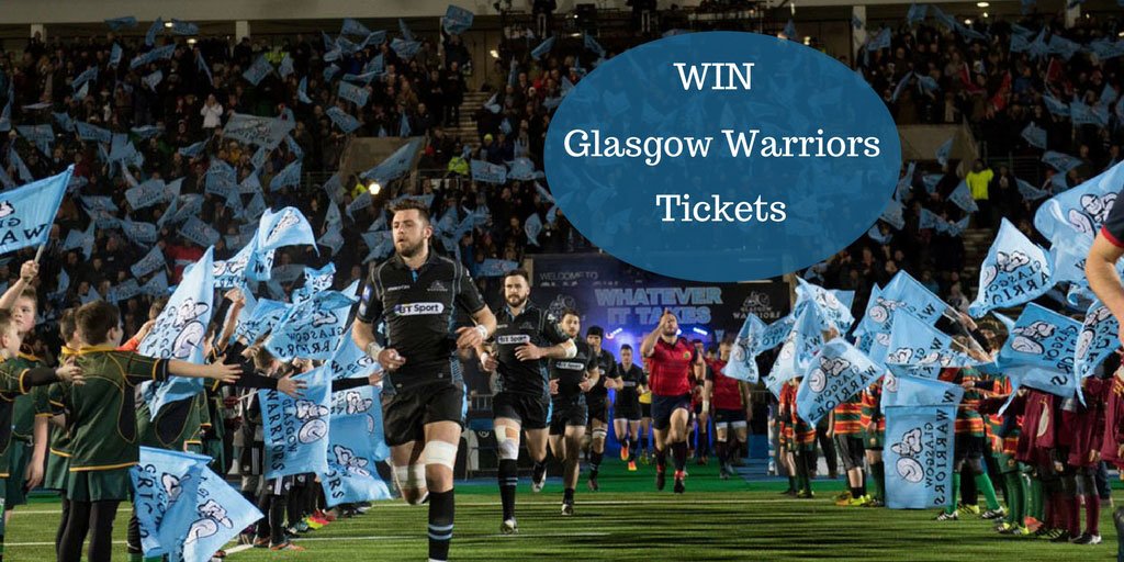 Win Glasgow Warriors tickets! Free entry at bit.ly/2A2B84t (ends 9am Mon 4th December, entrants 18+, T&amp;C's apply) Good Luck!