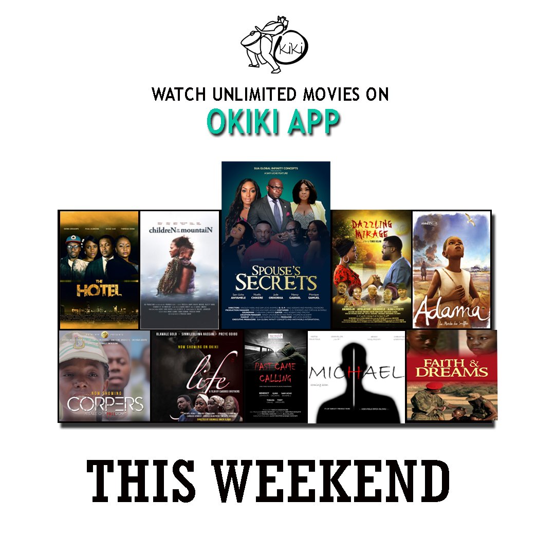 Watch all these amazing movies for free on Okiki App this weekend. 
#nollywood #nollywoodglamour #instagram#lifeofanactor
