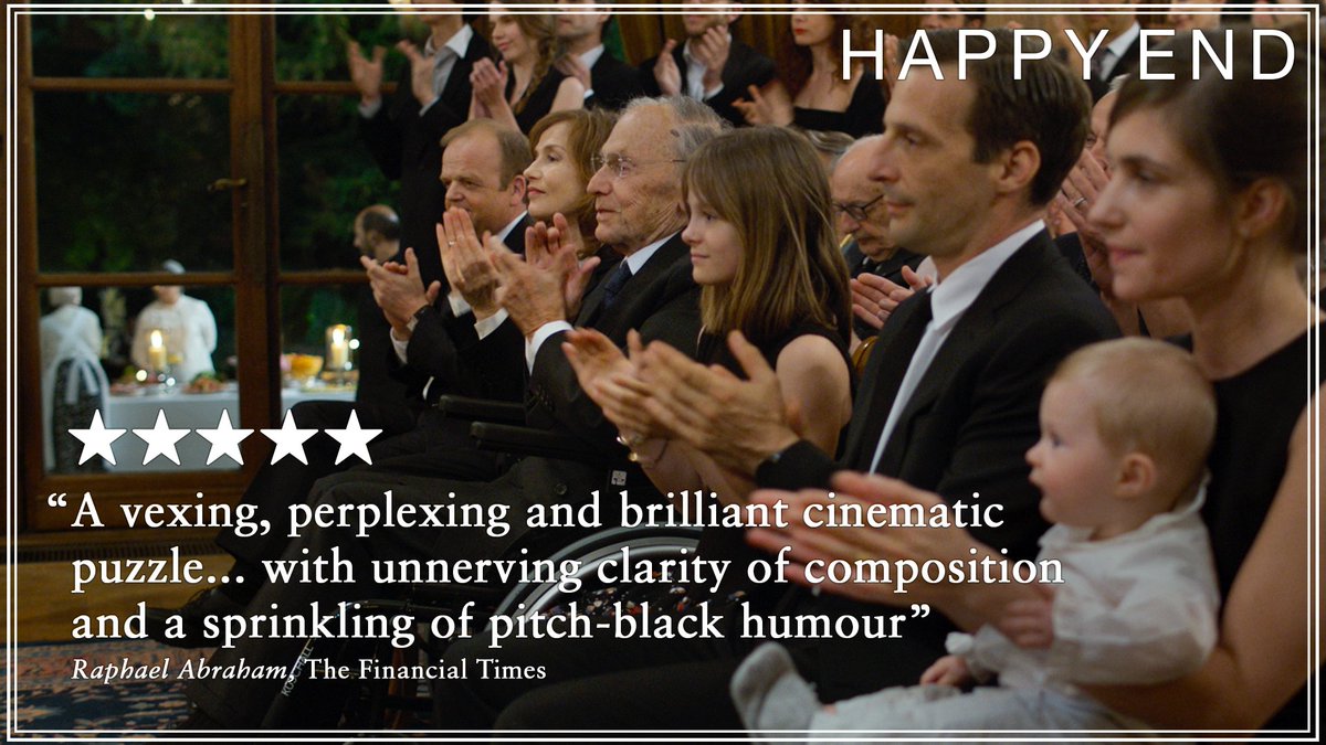 CurzonFilm's tweet photo. A new film by #MichaelHaneke is always a cause for celebration.

Read @FT's full review of @HappyEndFilm at https://t.co/vR2xhUHOxf https://t.co/QTh99coW1N