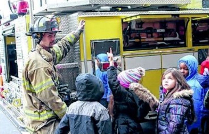 Members of the Ellwood Volunteer Fire Department visited <a href="/CSAppliedTech/">CSAT</a> during the school's 11th annual Celebration of Reading. Read more in the Ken-Ton Sun and Twin Cities Sun. Call 716-849-4000 to subscribe. sun-news.com