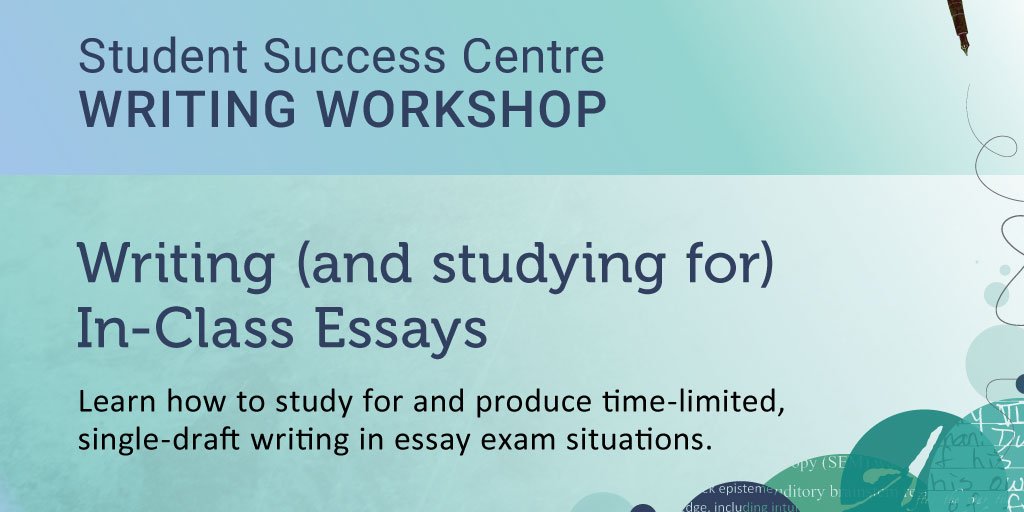 UofASSC's tweet photo. Learn how to prep, study, and produce time-sensitive written work for in-class essays at our workshop this Tues., Nov. 28 from 2 - 4 p.m. https://t.co/52nlCup47Y #UAlberta https://t.co/vbVjRy5EGN