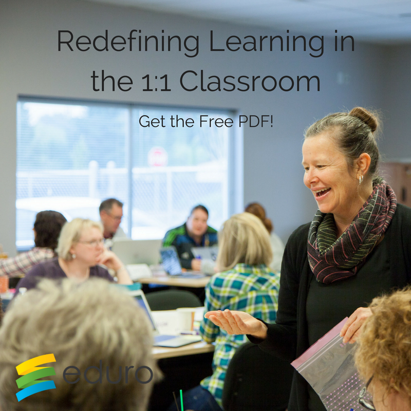 EduroLearning's tweet photo. Redefining learning in the 1:1 classroom can either be a massive change, or a natural progression, depending on your previous pedagogical approach. Learn how to redefine learning in the 1:1 classroom with our free PDF! Get it here: https://t.co/rBfoOr9y8i #EdAdmin #EdLeadership https://t.co/H0tdtzQSuU