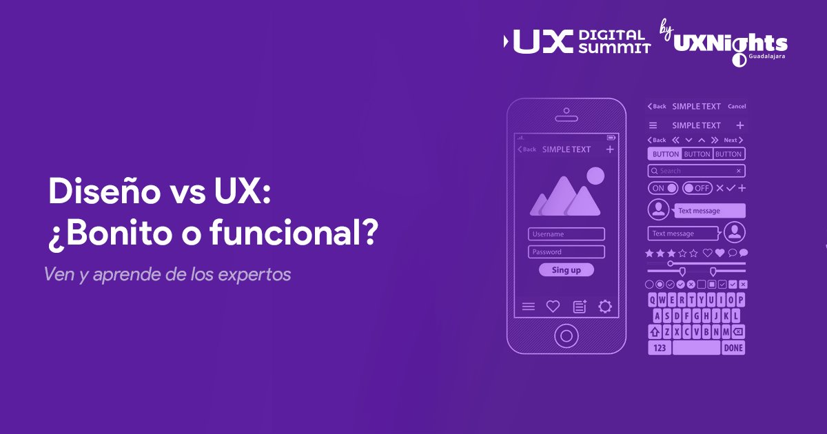 UXDigSummit's tweet photo. @cucovega nos propone reflexionar e indagar si el diseño UX debe ser bonito o funcional en su charla que dará este 25 de Noviembre en #UXDigitalSummit
Horarios de conferencias en:
https://t.co/JsZaUuRjza https://t.co/OUogmPMWou
