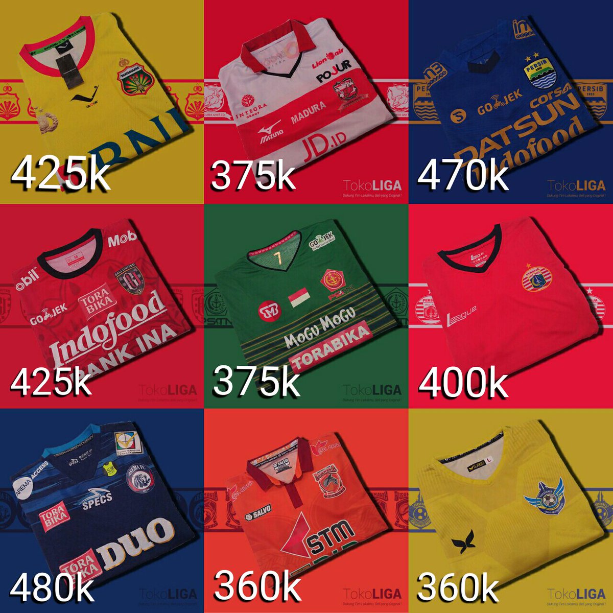 tokoliga_id's tweet photo. #Arema M
#Bhayangkara PO
#Madura Utd M
#Borneo M
#Persib Essien M/L
#Bali Utd PO
#PSTNI L
#Persija M/L
#Persegres M/L
081286877151
#jersey4sale @Jerseyforum
@soccermarkt @soccersports7 @_SoccerBloopers @JerseyLigina @R_EStore @FWDfootballshop @shirtmemory @HattrickJersey https://t.co/ubOaqBZHHt