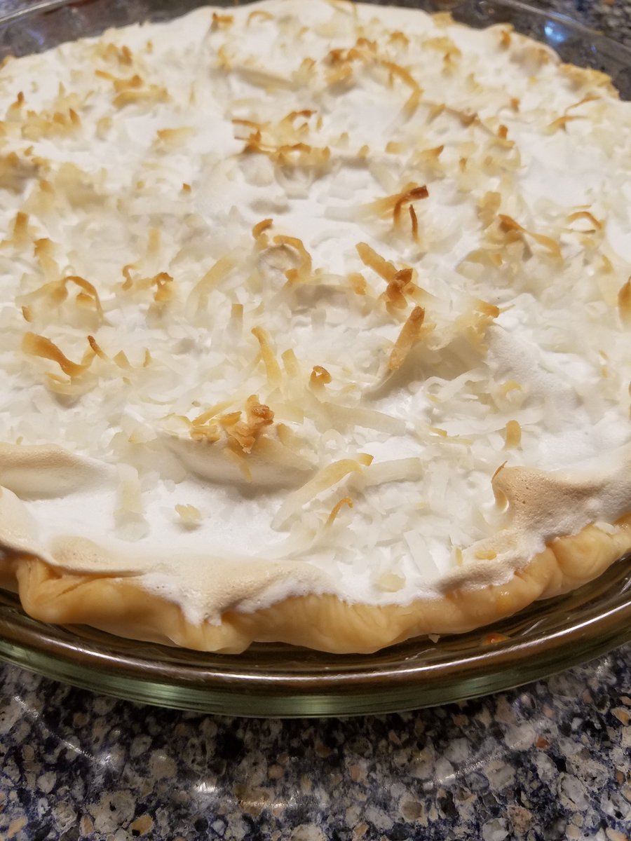 BZHawaiianGrill's tweet photo. Today's #thanksgiving treat will be #coconut cream pie. Mmmm, so yummy to eat on this relaxing day. 
#hawaiian #foodtruck #stlouis #aloha #hawaii #pie #naptime #buzzs https://t.co/VgBpQegkr7