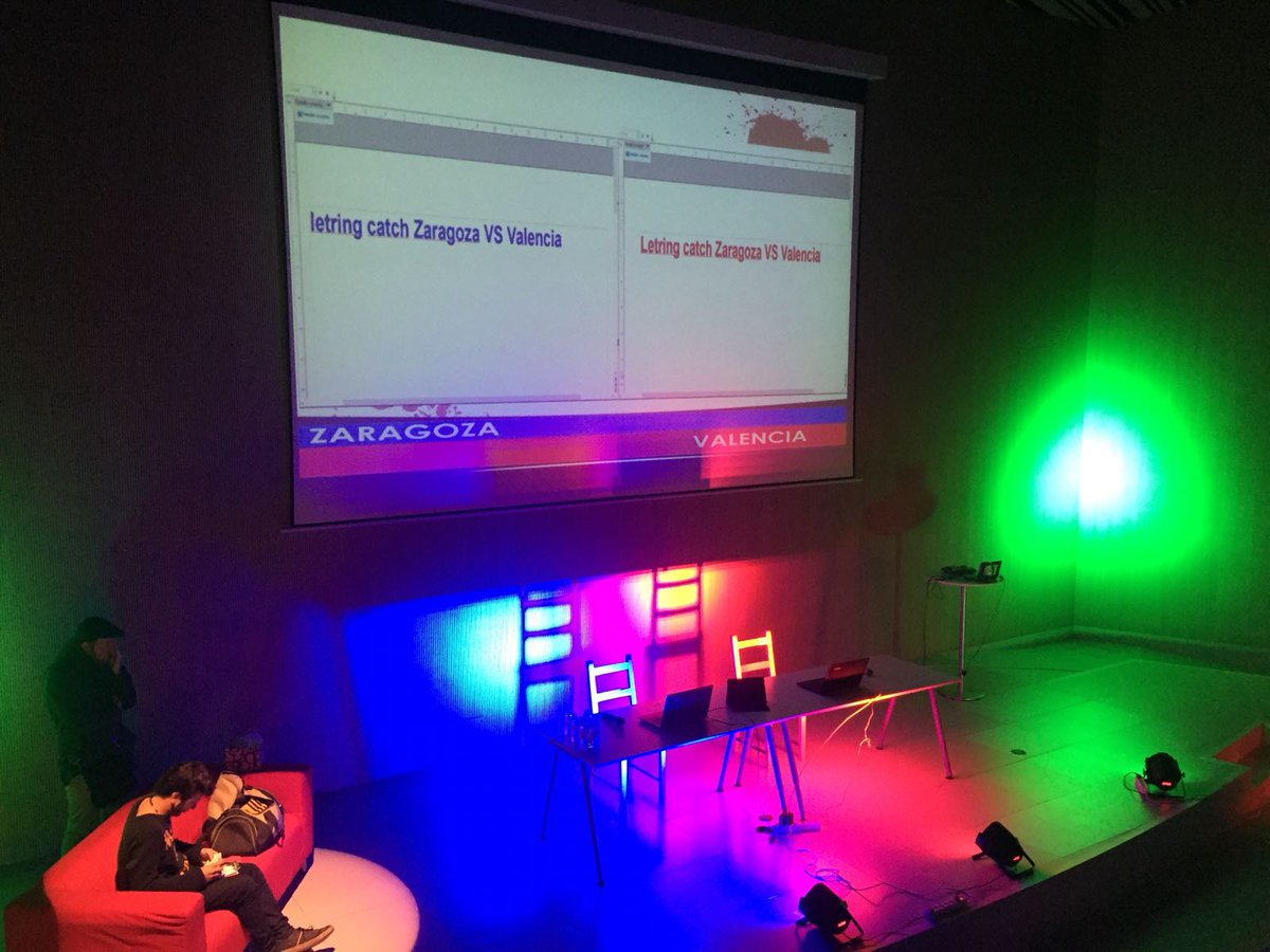 FundacionZCC's tweet photo. ¡Todo listo en el auditorio de @etopia_ para el combate literario del año! A las 19:30h empezamos! #LetringCatch https://t.co/p981gvdhdA https://t.co/Fz8ACGdfKQ