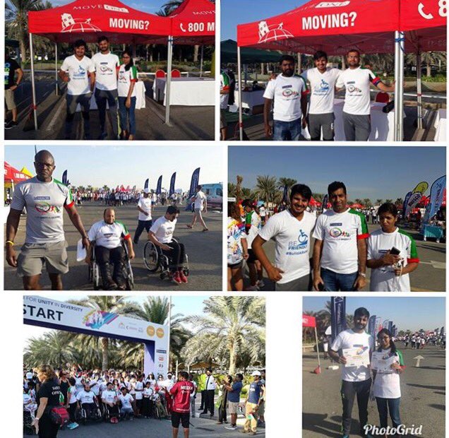 wings_of_angelz's tweet photo. #wingsofangelz showing support at #theunityrun2017 by @theunityrunUAE #mydubai #wheelchairfriendly #buildaramp #mycommunity #determination https://t.co/tcr4a9siCN