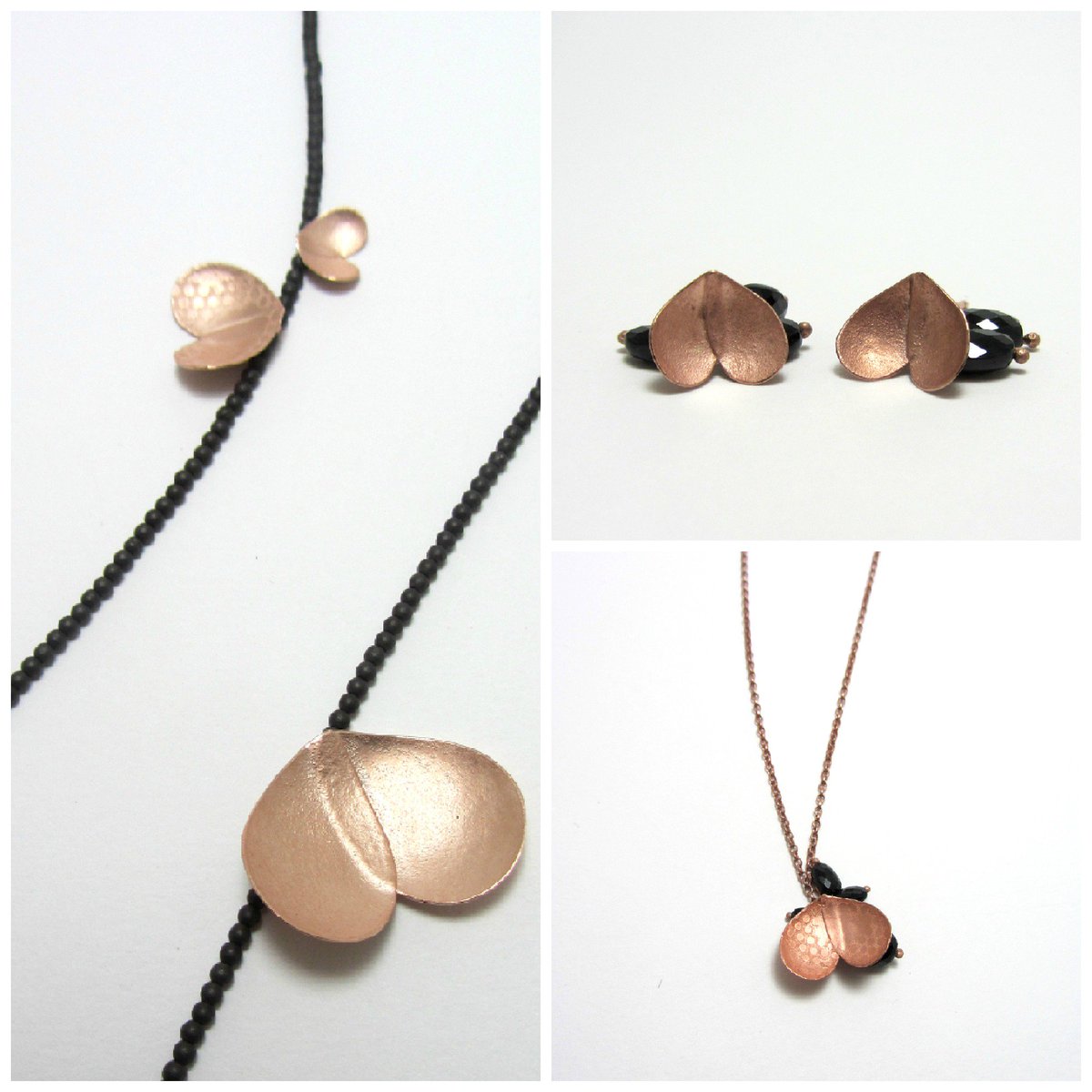 New Eucalyptus Collection by @DonnaBarry5 in silver with rose gold plate. Stunning yet delicate. Buy before midnight Sunday 26 Nov  to enter <a href="/Lovedazzle/">Lovedazzle Jewellery</a> prize draw.