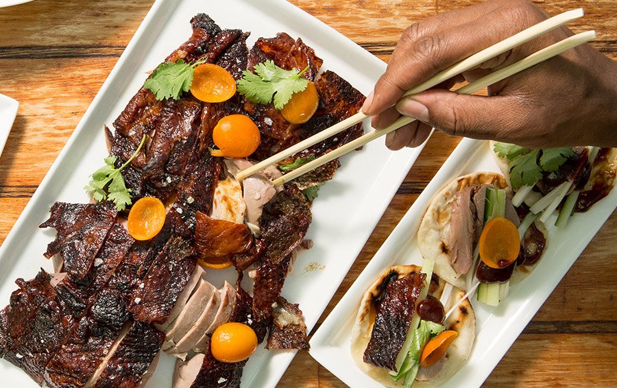 Portland’s best Peking duck is at The Nines hotel, where Departure chef Gregory Gourdet has established a beloved holiday tradition of his own. <a href="/DeparturePDX/">Departure</a> #FoodieFriday ow.ly/zBdh30gIhLi