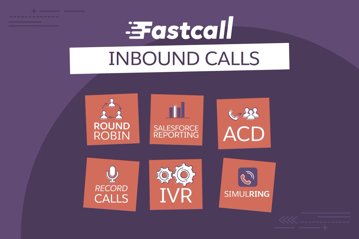 fastcall411's tweet image. 🔝 Some #InboundCall #Features: #RoundRobin 📞📞📞 #ACD #RecordCalls🎙️#InteractiveVoiceResponse ⚙️💬 #Simulring #SalesforceReporting 📊💻 #FastTools #EasyTools
-
📢 Download now from the AppExchange 
goo.gl/kK6ydE  
-
Learn more: fastcall.com  💻