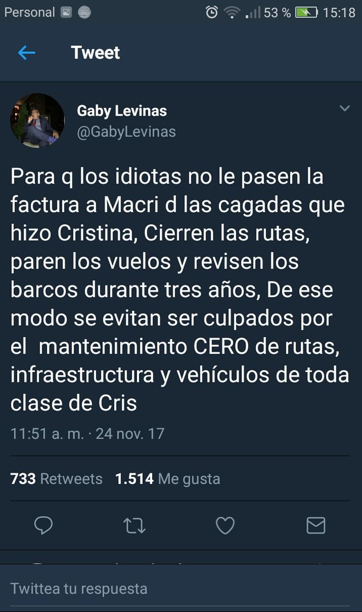 manumem2003's tweet photo. Tiras un tuit tratando de despegar al gobierno de la tragedia del #AraSanJuan y recibís una cerrada de orto nivel Dios. https://t.co/pDQnDPeCpS