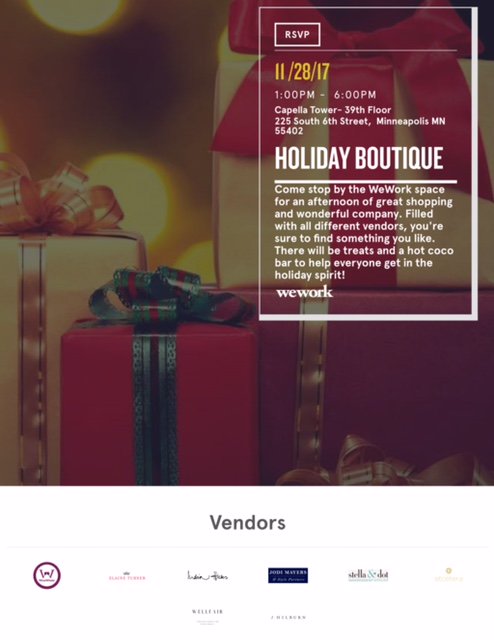 Holiday Boutique - 11/28 from 1-6 PM
