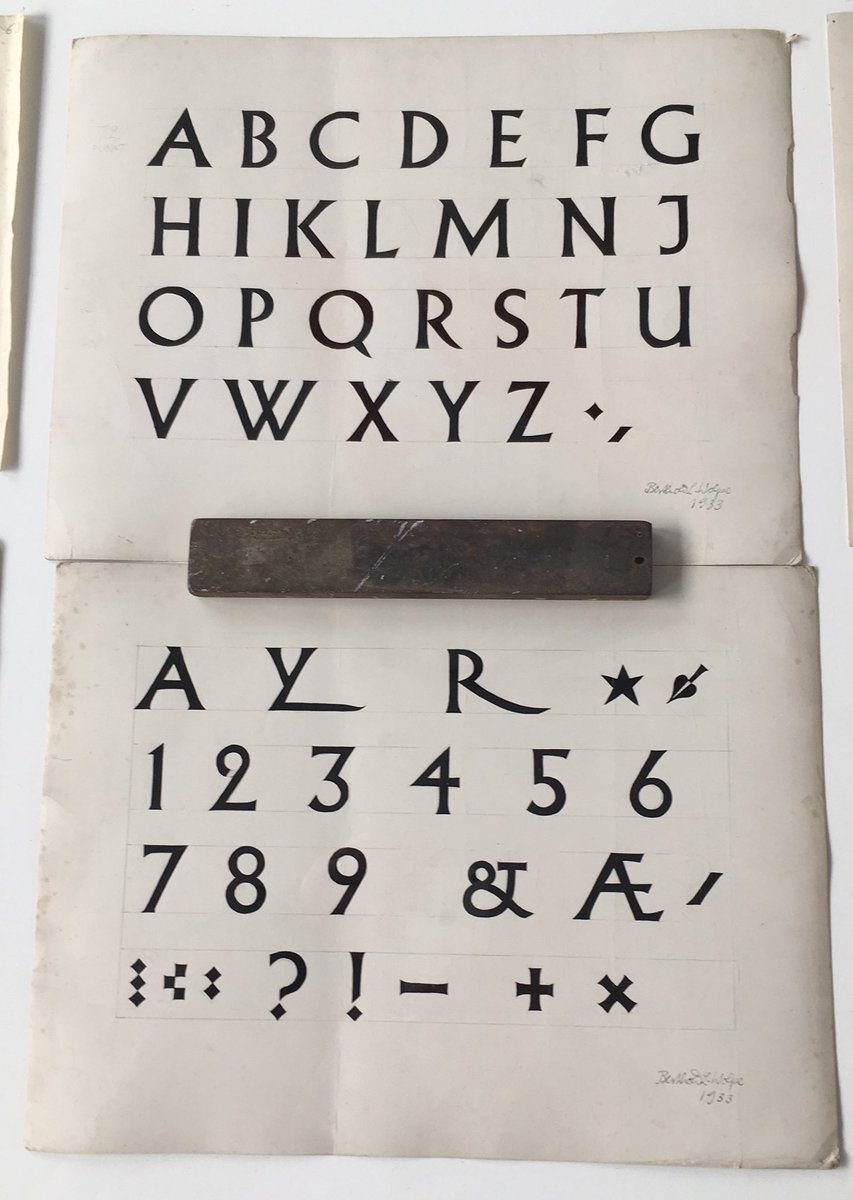 richardprice500's tweet image. Berthold Wolpe’s original drawings for Pegasus, Albertus and others at the brilliant  @TypeArchive exhibition - open until 4 December.
#StructuredPerambulation #London #TypeThursday