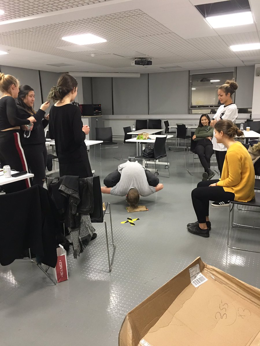 This picture is good evidence that our #advertising students were left in high spirits and feeling creative after a fascinating and refreshingly personal talk by <a href="/PushGroup/">Push</a>'s <a href="/StevenPush/">Steven Hyde</a> on digital advertising, future tech and being controversial! <a href="/LCCLondon/">London College of Communication</a>