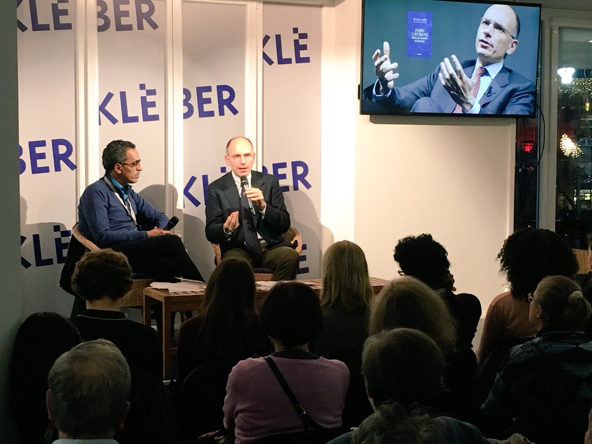 RvesOfficiel's tweet photo. Faire l’Europe dans un monde de brutes : @EnricoLetta est à la @librairiekleber dans le cadre des @RvesOfficiel ! #12RVES https://t.co/zAu6U4kbfV