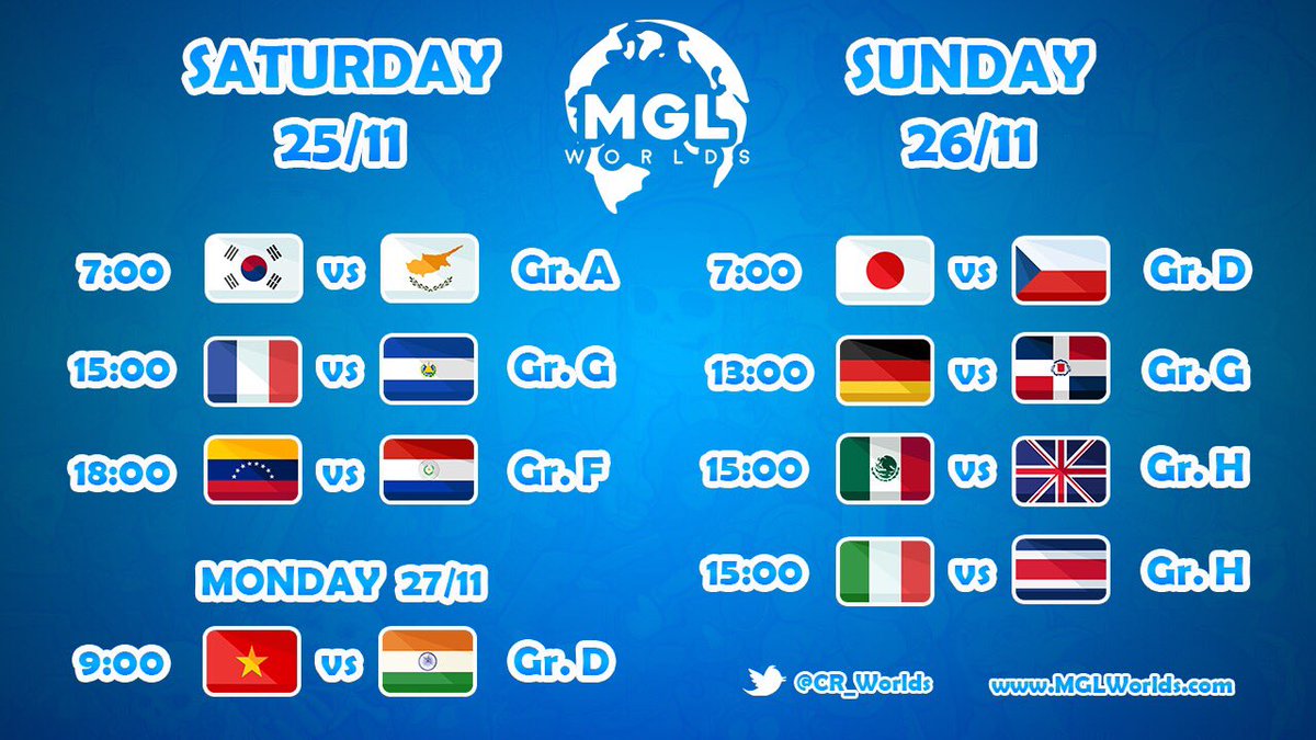 HashtagConTCG's tweet photo. Next matches for Saturday, Sunday and Monday. Schedule on our website: https://t.co/MucTlRuYtL https://t.co/n5lPl3Des4