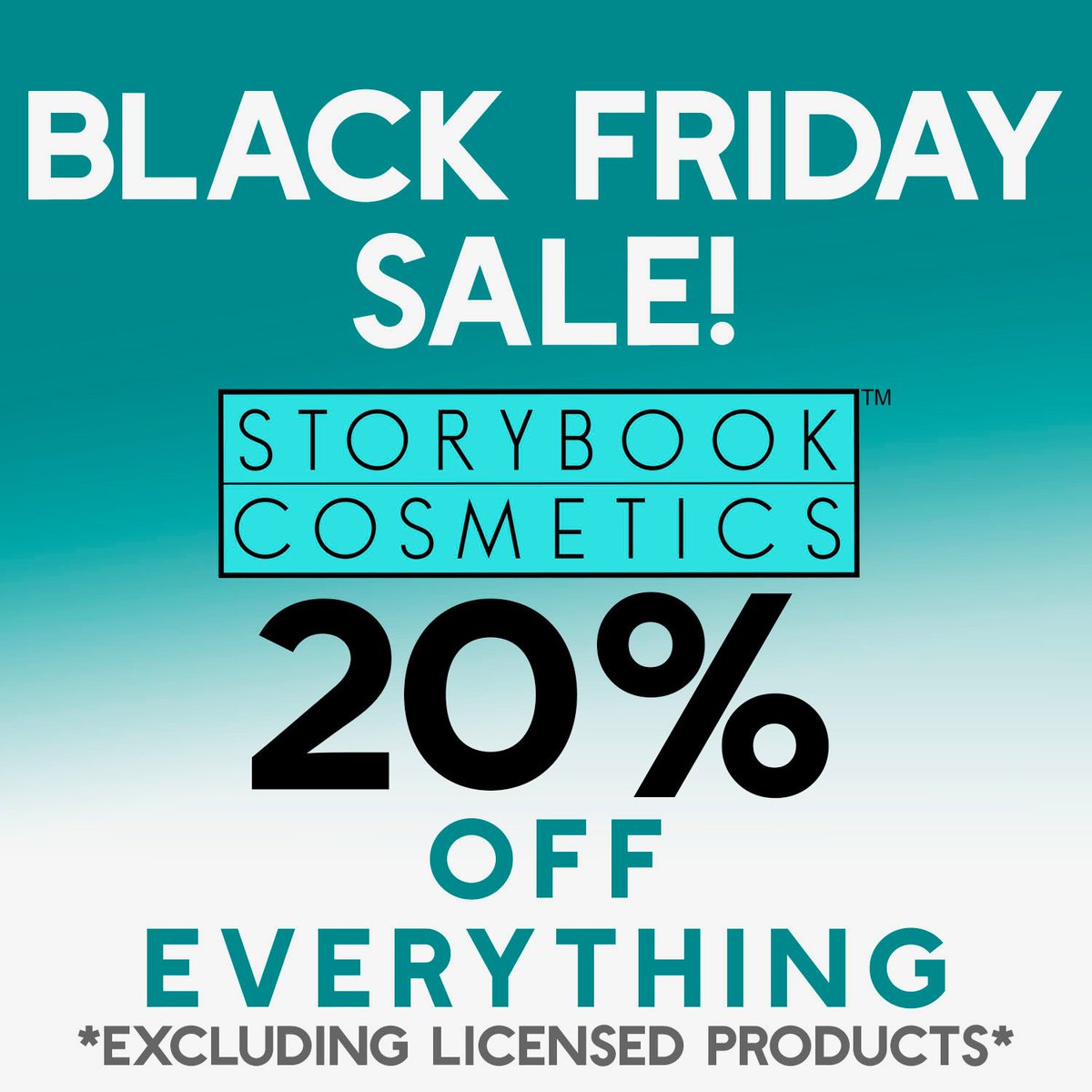 Pssst...did you hear we have Black Friday Sale going on today until midnight (CST) over at storybookcosmetics.com!? It's while supplies last so hurry!!