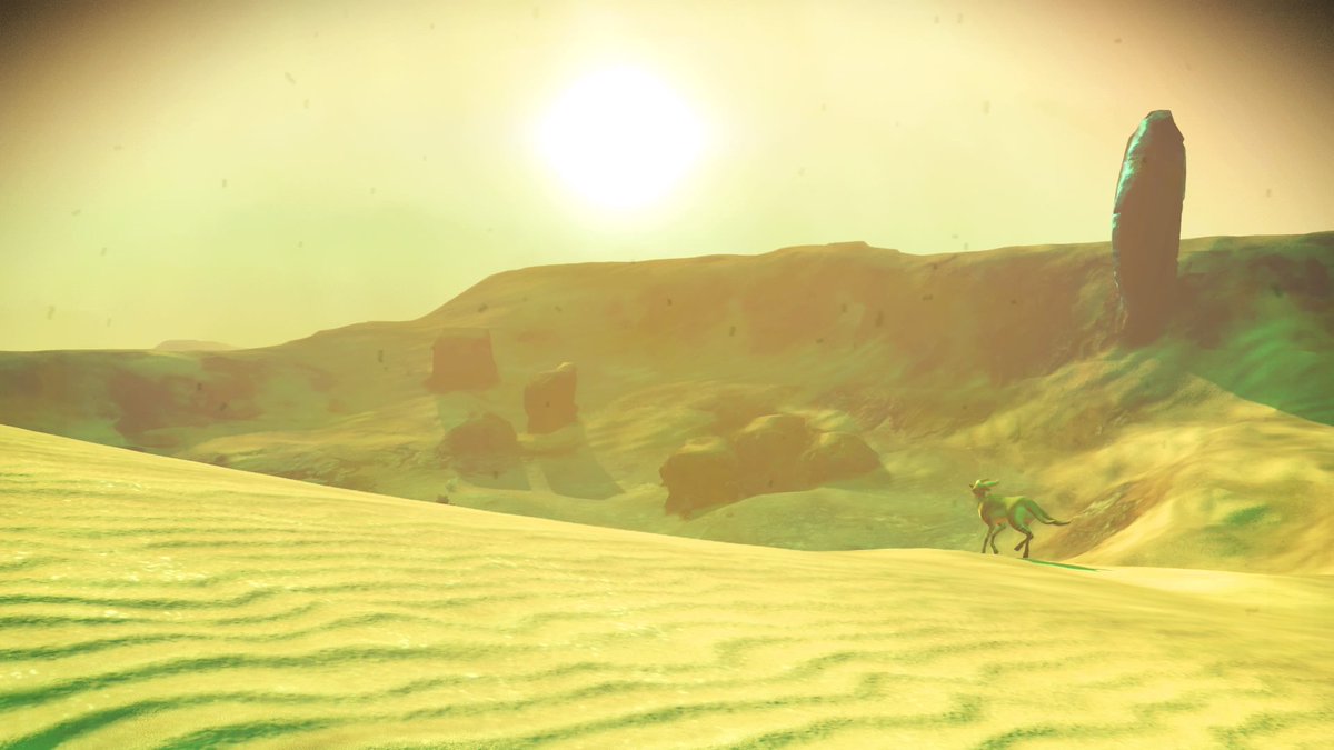 LinShell_NMS's tweet photo. Desert gazelle @hellogames #NoMansSky #NMSsnaps #PS4share https://t.co/lRZz01jg4S