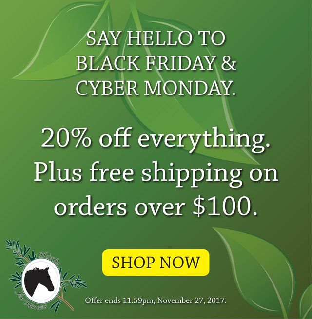 Save 20% Off Everything from Herbs for Horses! #horseherbs #horses #blackfriday #cybermonday conta.cc/2zlP3iU