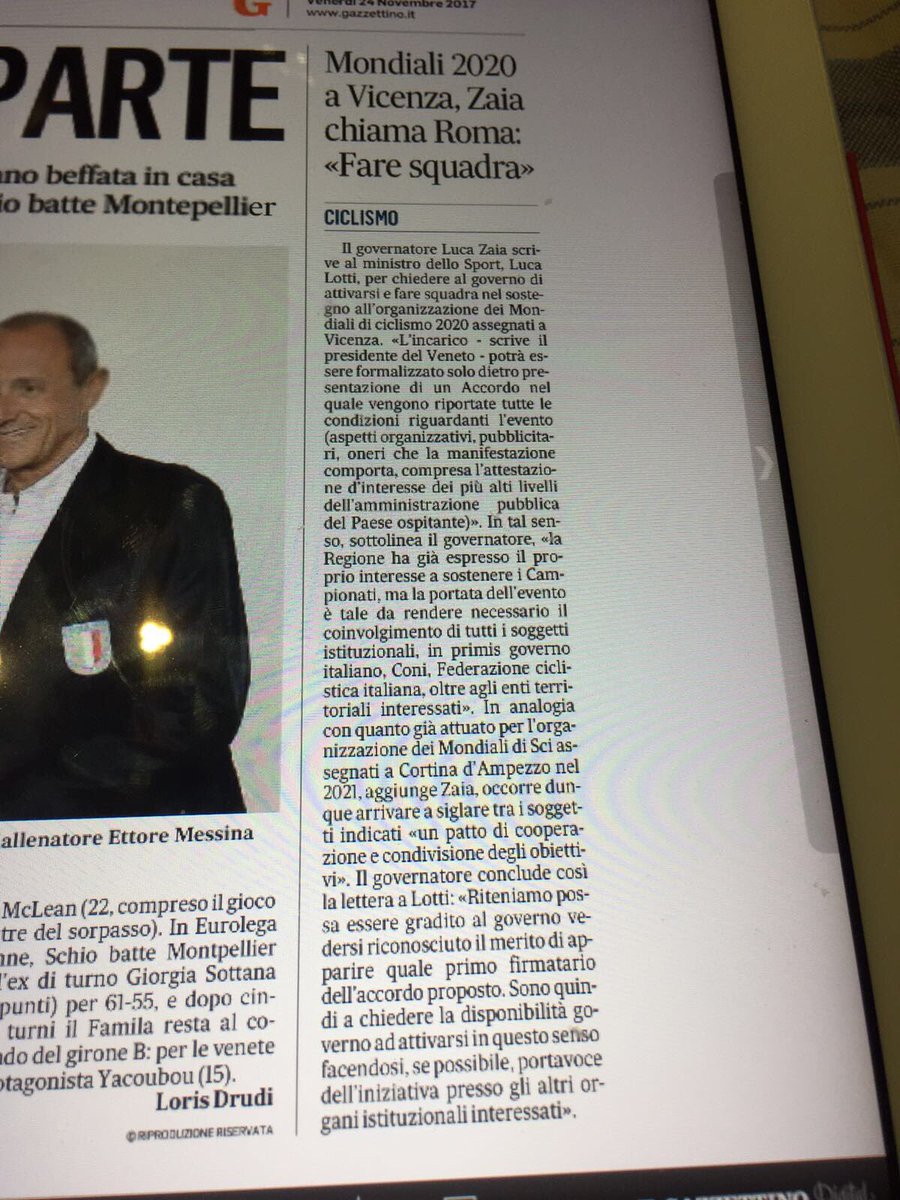 Rassegna stampa #Veneto2020 #Vicenza <a href="/Gazzettino/">Gazzettino</a> <a href="/RegioneVeneto/">Regione del Veneto</a> <a href="/zaiapresidente/">Luca Zaia</a>