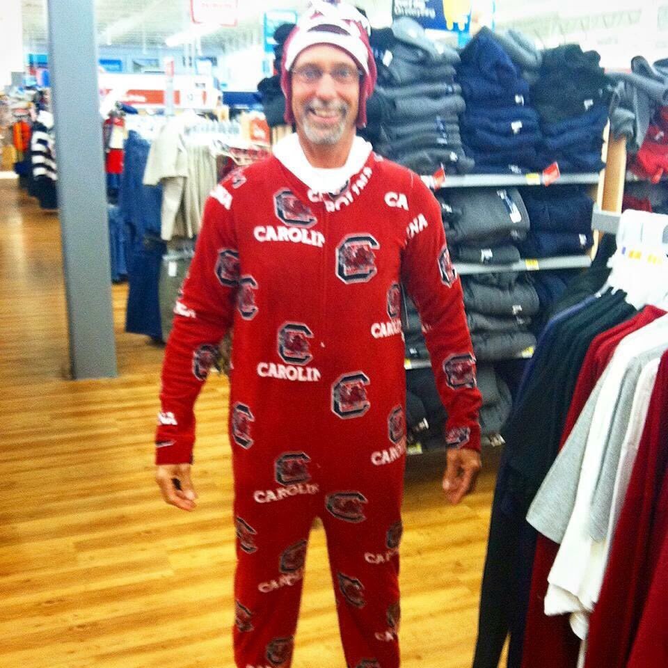 OneHolyMan's tweet photo. Is it gonna be cold tomorrow night? I think Iโm gonna wear this!! #Gamecocks #GamecockNation @Semperfi_90 #scvsclemson https://t.co/Aw2vwrZ0pi