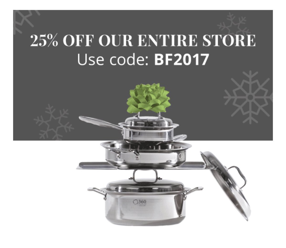 360Cookware's tweet image. Hurry! Times Running Out....... #BlackFridaySale #360cookware #cookingitup360style #madeinamerica 🇺🇸#buyamerican #nonleachingcookware #waterlesscookware 
360cookware.com