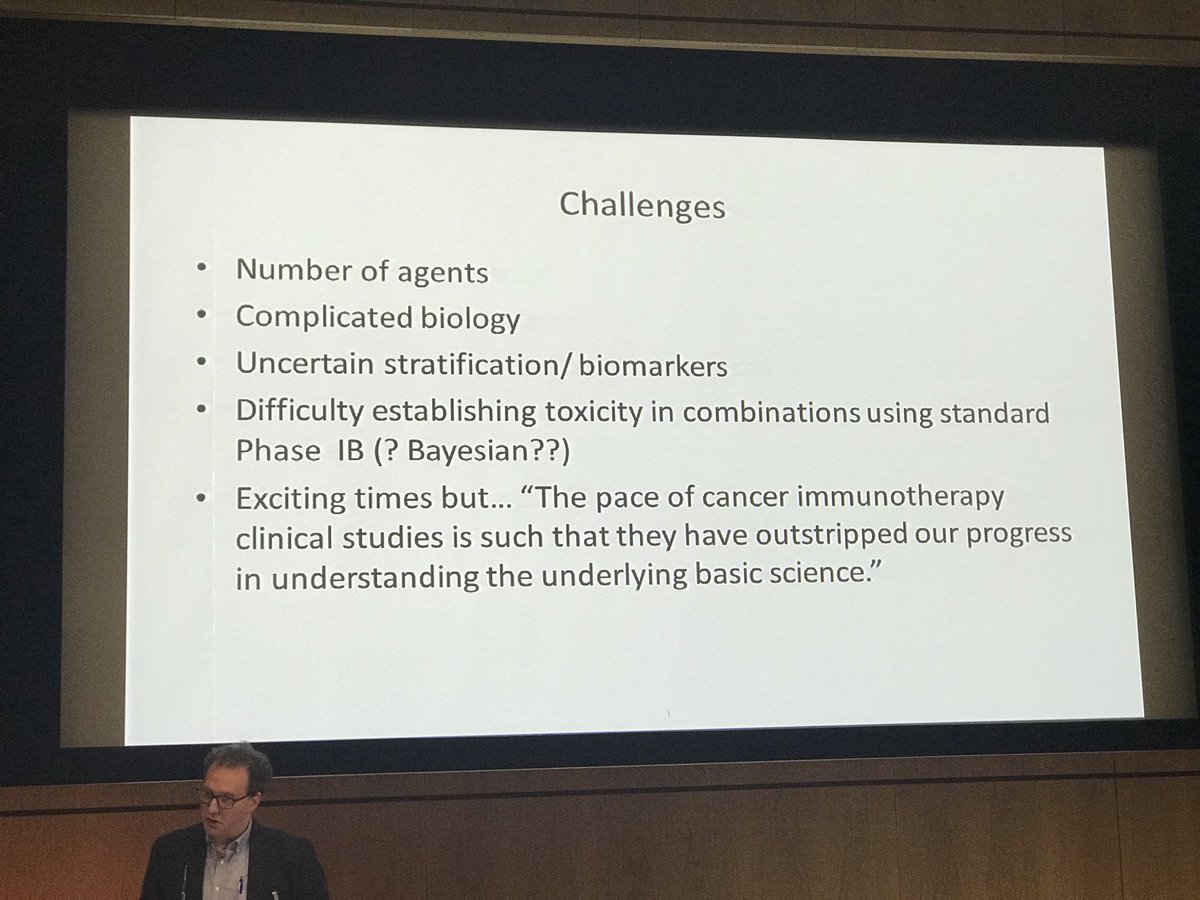 drkamzaki's tweet photo. alastair greystoke summarising the challenges in combining #immunotherapy with other immunotherapy/other anti-cancer agents #BTOGIO2017 https://t.co/5hq7bqXbaS