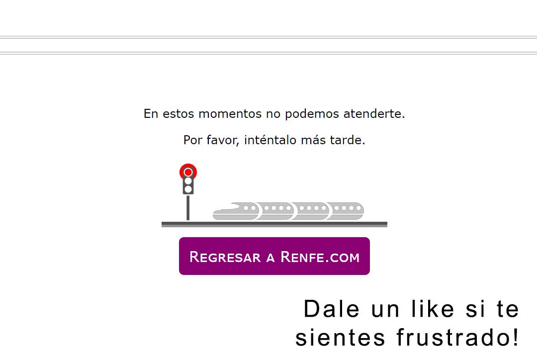 AdriWT's tweet photo. Me alegro por la gente que está pudiento, ojala hubiera tenido al menos un intento... @Renfe https://t.co/KE4XphMjtk