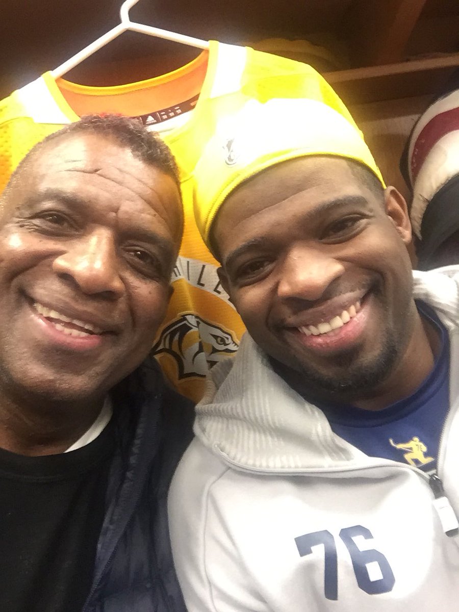 Karl Subban (@subbankarl) on Twitter photo #howwedidit- Thanks to the Preds. PK is taking his dad to work..It is my turn to say thank you... #howwedidit- Thanks to the Preds. PK is taking his dad to work..It is my turn to say thank you...