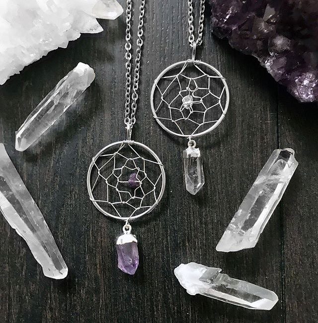 hellaholics's tweet photo. G'night ✨🌙. Clear Crystals Quartz and Amethyst silver plated dreamcatchers now added to the SALE 🔮
-
-
-
#sale #amethyst #amethysts #amethystjewellery #amethystnecklace #quartz #clearquartz #crystalquartz #crystals #crystal #crystaljewellery #boho #b… https://t.co/0f7Ws2Qe5n https://t.co/r9K8v7VlKV