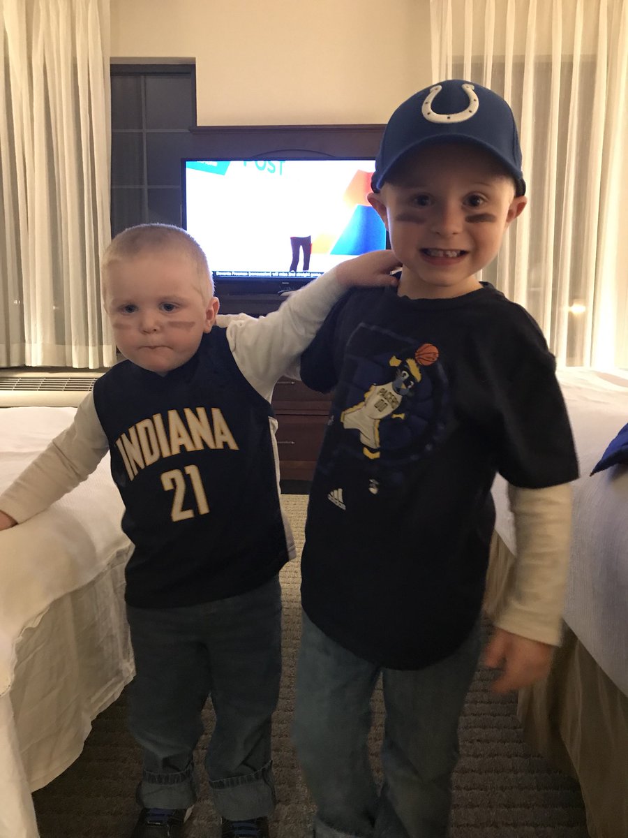 It’s a win for <a href="/rmhsfootball/">Memorial Football</a> now it’s the <a href="/Pacers/">Indiana Pacers</a> turn! <a href="/creidford2782/">Chris Reidford</a> #boymom #sportsfam