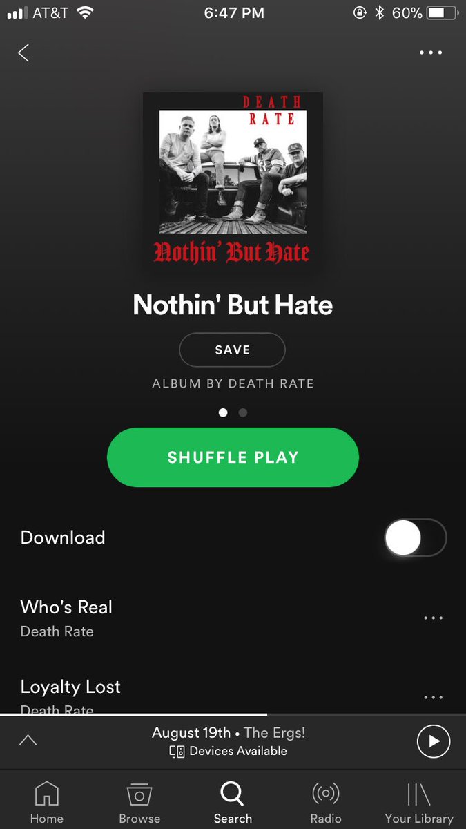 LDB502's tweet photo. Death Rate “Nothin’ But Hate” up on Spotify now! https://t.co/wxHxyyIuBw