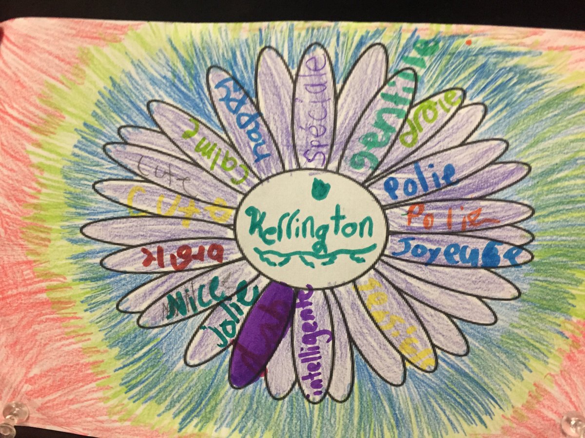 mmewilson234's tweet photo. La semaine de gentillesse! The students passed around flowers and wrote one kind word to each of their peers @StJamesFinn #jamocsb https://t.co/yUCD5fGV9z
