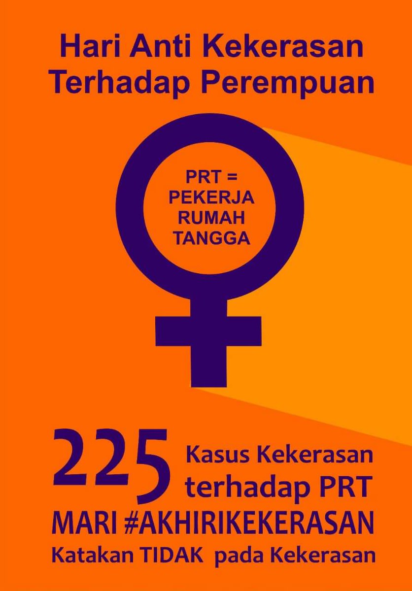 LeniSur87053803's tweet photo. Selamat Hari Anti Kekerasan Terhadap Perempuan.
Mari #AkhiriKekerasan
Katakan TIDAK Pada Kekerasan
#PRTadalahPekerja
@bukan_PEMBANTU @arindez @jalaprt @irmasuryani_A07 @kondedotco @DeswinFaqih @lukmansardi @irmasuryani_A07 @hanifdhakiri @jokowi @arumrw @ingatrumah @kondedotco https://t.co/Bk4BFlmMiS